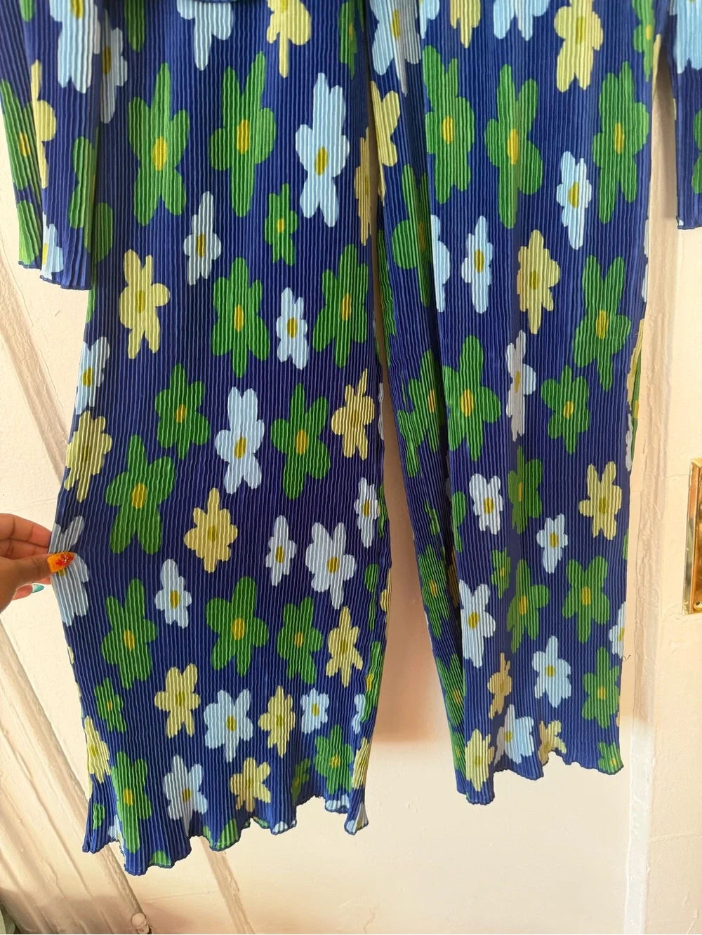 Floral Wide-Leg Matching Set